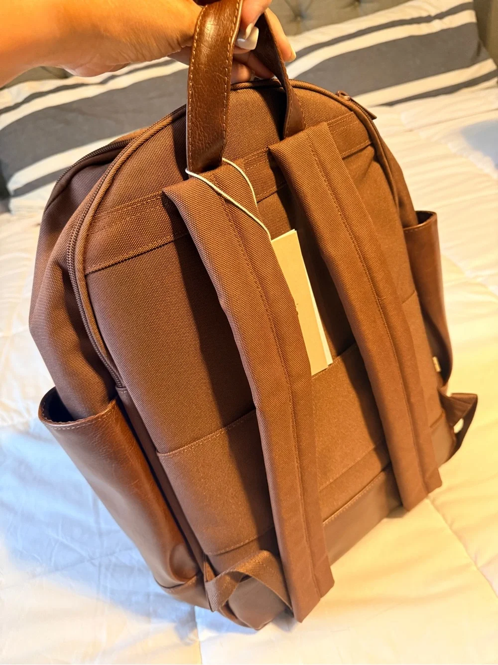 Beis Brown Backpack - Classic Travel & Work Bag